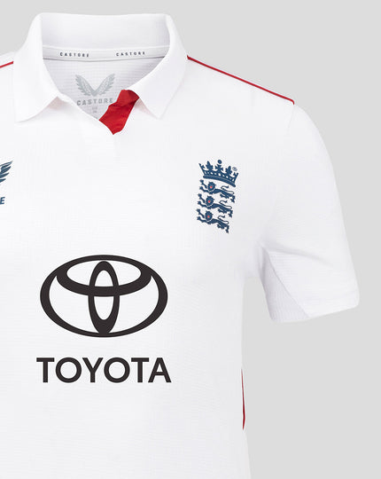 ECB Women's 25/26 Test Replica Short Sleeve Shirt