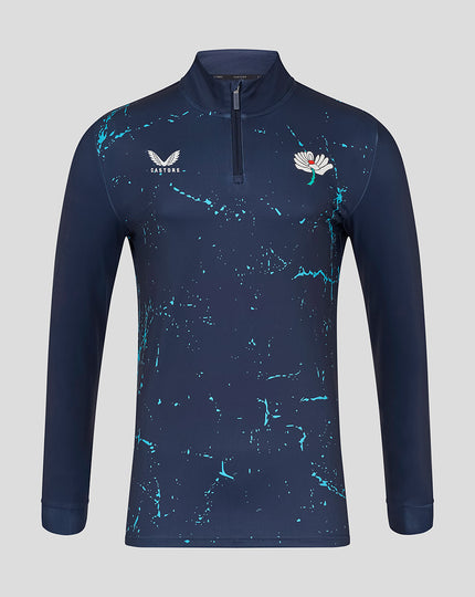 Mens Yorkshire Graphic Performance 1/4 Zip Top