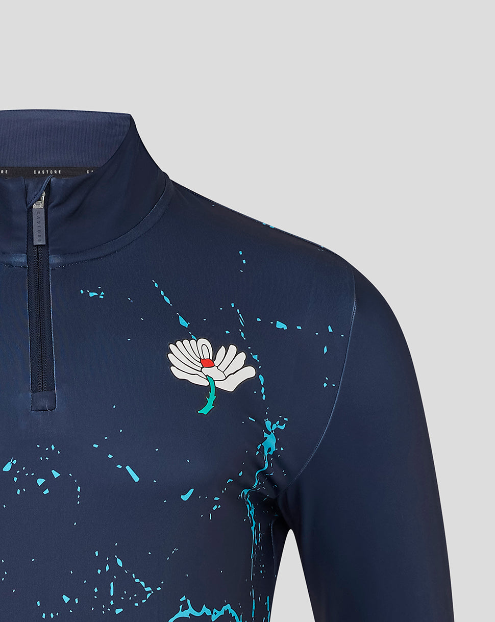Mens Yorkshire Graphic Performance 1/4 Zip Top