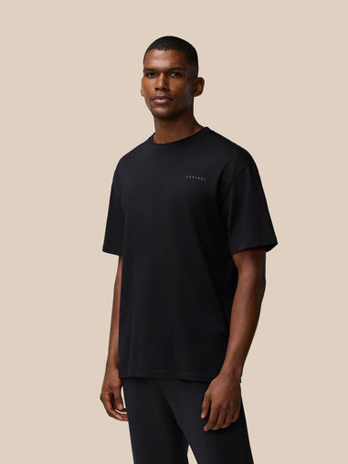 Flex Cotton T-Shirt- Black/Gunmetal