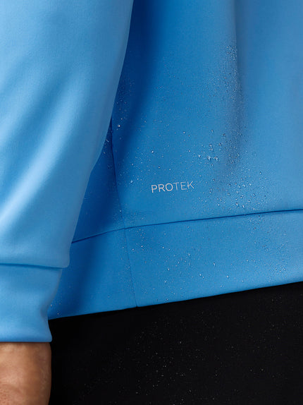 Golf Club Classic 1/4 Zip Top - Cool Blue/White