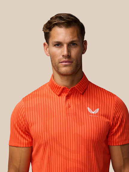 Golf Pinnacle Glow Polo - Bright Orange