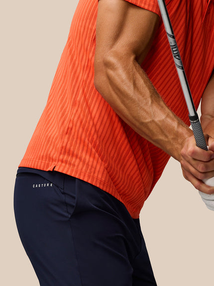 Golf Pinnacle Glow Polo - Bright Orange