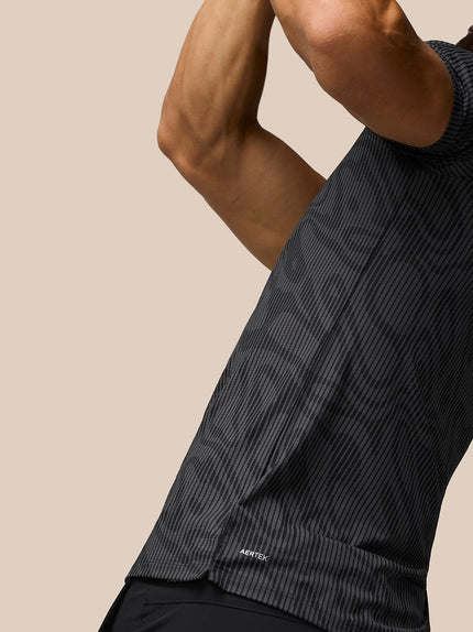 Golf Club Glow Printed Polo - Gunmetal/Mid Grey