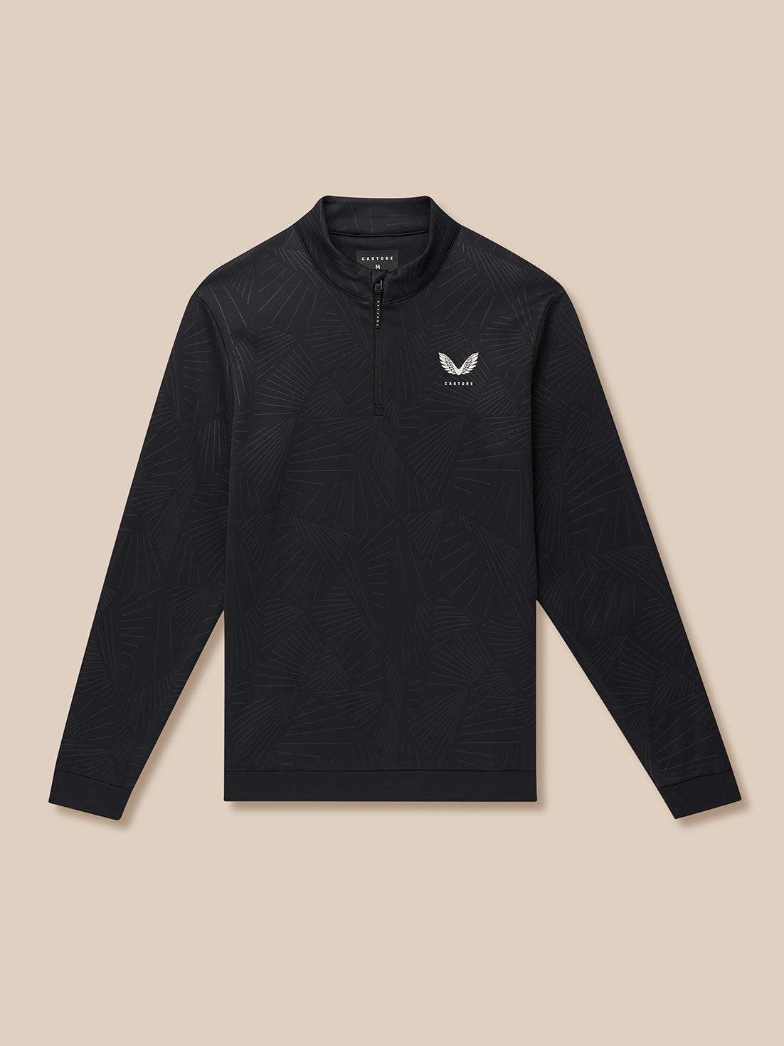 Golf Club Classic 1/4 Zip Debossed Top - Black/Alloy
