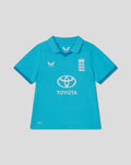 Blue infant ODI short sleeve shirt featuring the Three Lions embroidery and Toyota sponsor logo