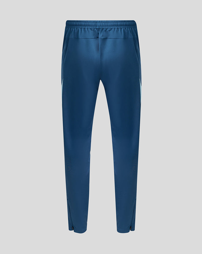 Men's blue training pants with tapered legs and England crest