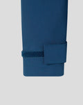 Cuffed sleeve detail of Ensign Blue Training Rain Jacket with adjustable Velcro strap