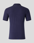 Adults 26/27 Essentials Crest Short Sleeve Polo - Navy