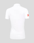 Back view of a white ECB Women 25/26 Test replica short sleeve shirt.