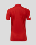 Back view of the red ECB women's 25/26 T20 replica short sleeve shirt