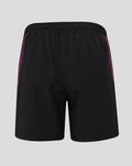 ECB Women's 25/26 Training Short back view showing black fabric and purple side panels