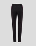 Back view of ECB Women's 25/26 training pants in black with purple side panels