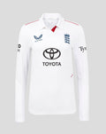 White England Cricket polo shirt with crest on the left chest and Toyota sponsor across the front