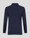 Back view of navy women's Yorkshire Performance 1/4 Zip top