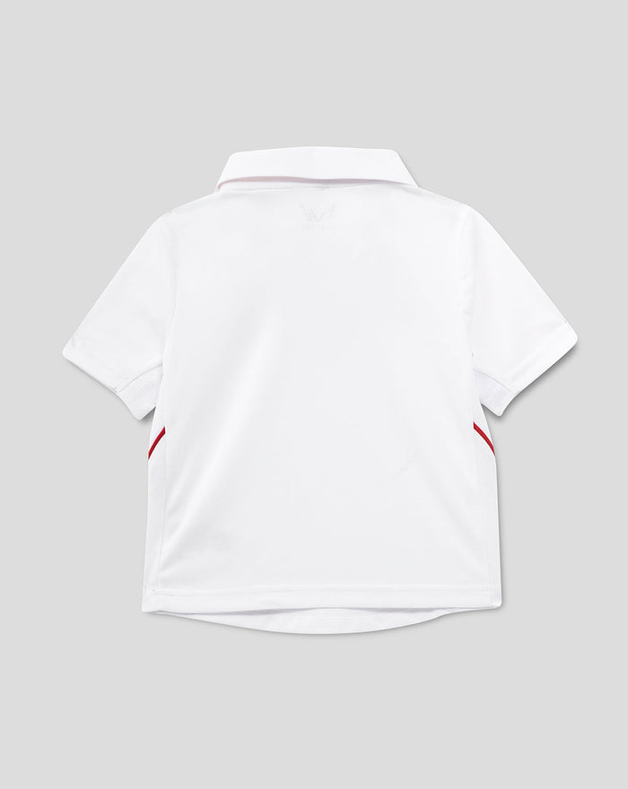 Back view of white ECB Infant 25/26 Test Replica short sleeve shirt
