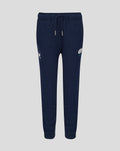 Navy Junior 26/27 joggers with white rose crest on the thigh and drawstring waist.