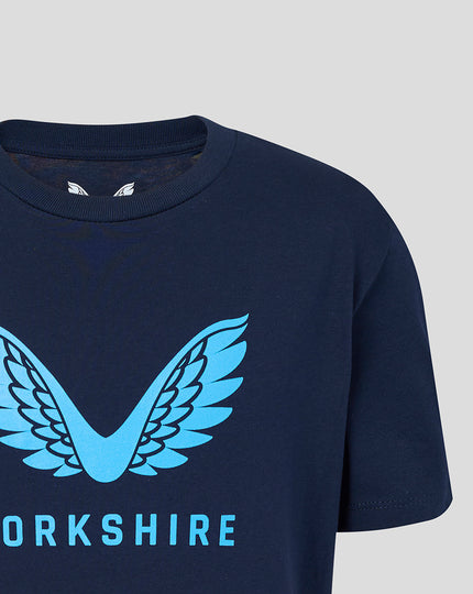 Junior 26/27 Large Wings T-Shirt - Navy