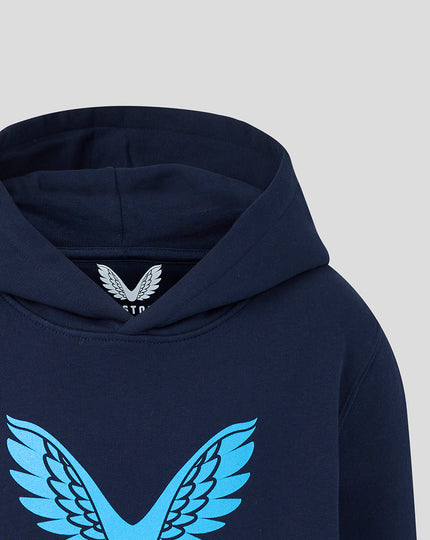 Junior 26/27 Large Wings Hoodie - Navy