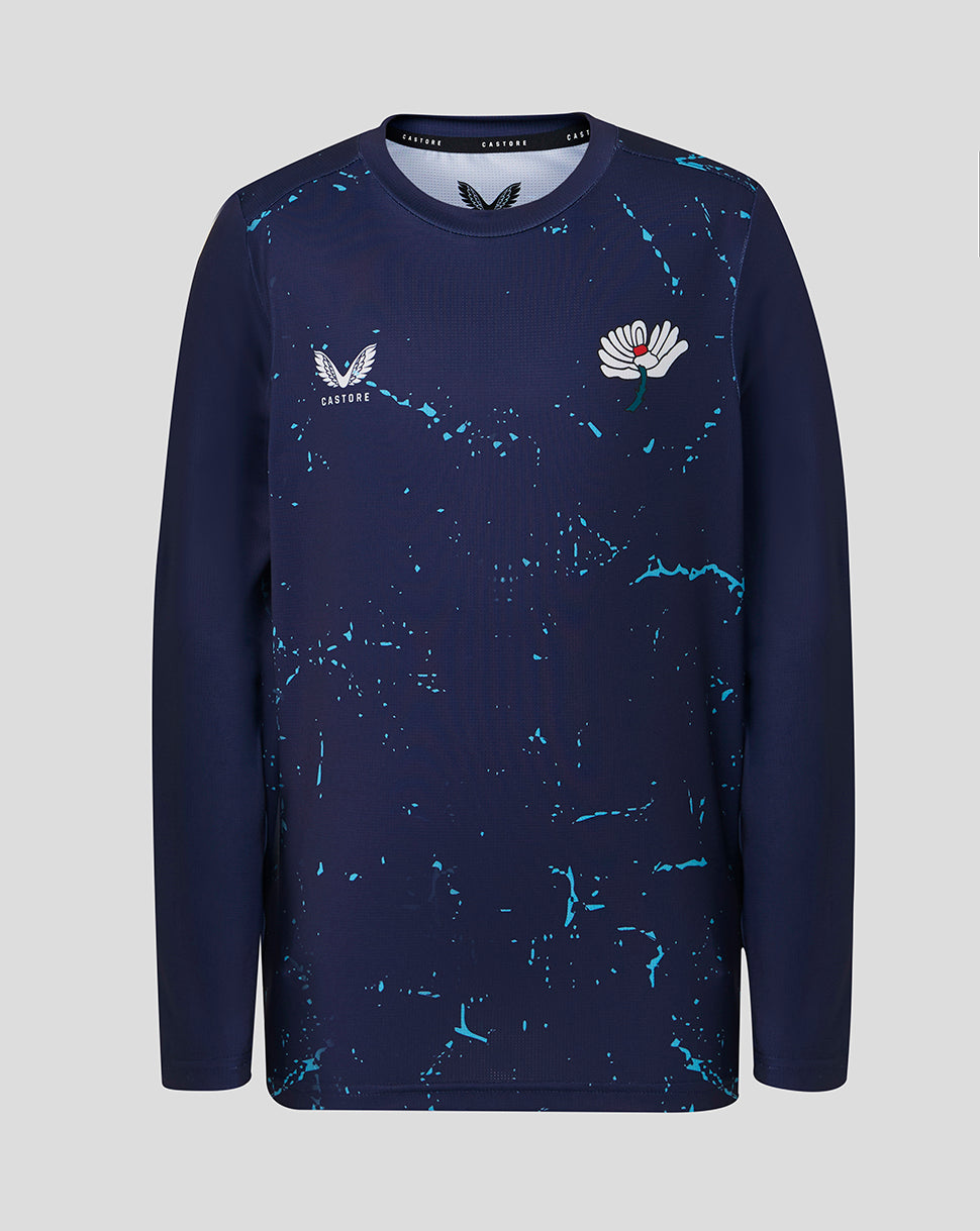 Junior 26/27 Long Sleeve Performance T-Shirt - Peacoat