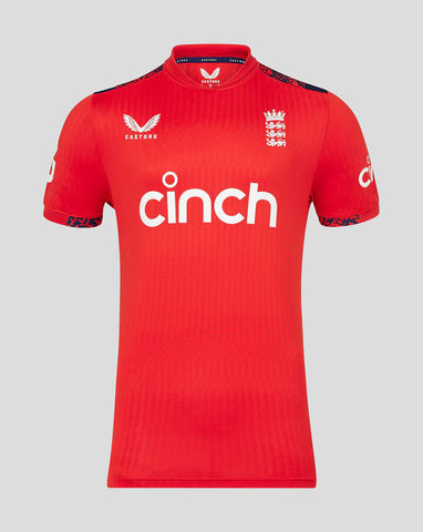 Tj6760 England Cricket junior 24/25 T20 short sleeve shirt.