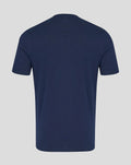 Back view of navy Adults 26/27 Large Wings T-Shirt with no front print