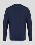 Back view of navy adults crewneck sweatshirt from the 26/27 collection
