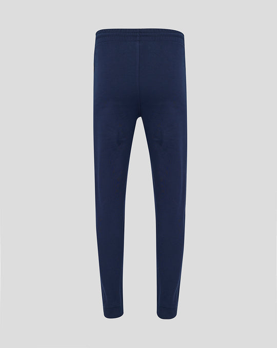 Back view of navy Adults 26/27 Joggers with an elastic waistband and ribbed cuffs.